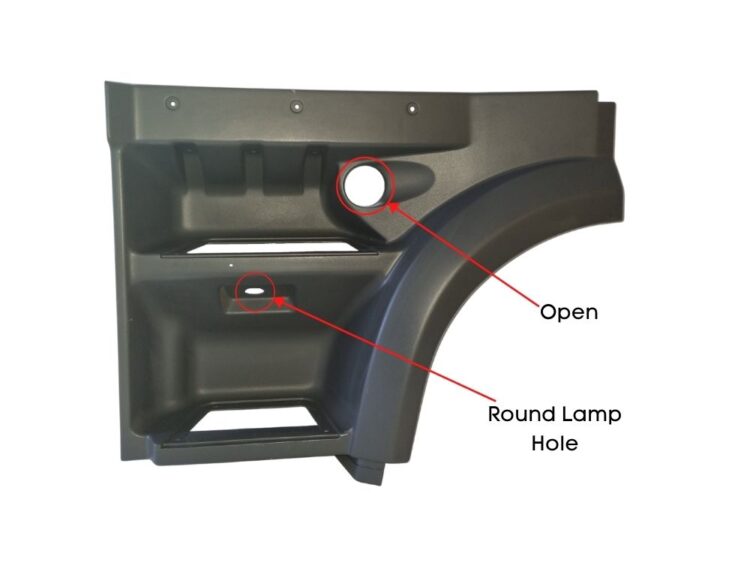 Step Panel L/H - Upper - Round Step Lamp Hole - 95XF (95-02) XF95 (02-06) - Image 2