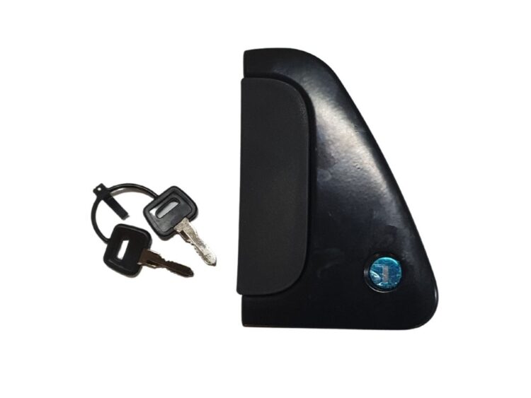 CF65, CF75, CF85, DAF, DF92, European Makes- Door Handle- RH Right Hand (Drivers Side) Outer – With Lock Cylinder & 2 Keys – CF65/CF75/CF85 (00-13), DF92-040H-A1, 1328725 / 1617041 / 1651635