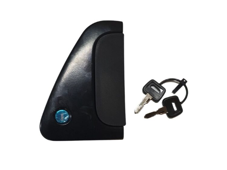 CF65, CF75, CF85, DAF, DF92, European Makes- Door Handle- LH Left Hand (Passengers Side) Outer – With Lock Cylinder & 2 Keys – CF65/CF75/CF85 (00-13), DF92-040H-A2, 1328725