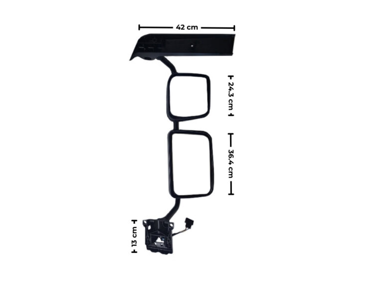 Mirror Assembly L/H - Two Piece Mirror With Spotter - LF Euro 6 (14-On) - Image 2