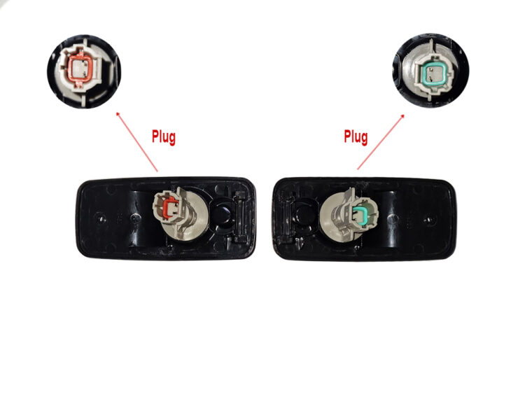 Door Flasher R/H = L/H - Pair - With Clear Lens & Amber Globe - Quon CD/CG/CW/GW/GK (17-On) - Image 2