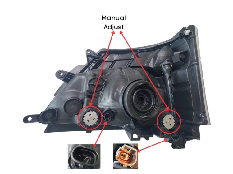 HeadLamp R/H - Manual Adjust - Wide Cab - 300 Series/Dutro (10/11-05/19) - Image 6