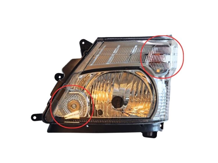 HeadLamp L/H - Manual Adjust - Wide Cab - 300 Series/Dutro (10/11-05/19) - Image 2