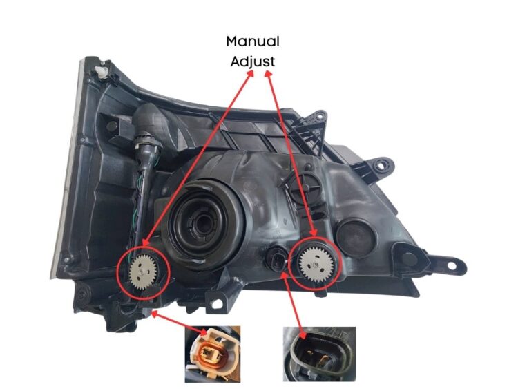 HeadLamp L/H - Manual Adjust - Wide Cab - 300 Series/Dutro (10/11-05/19) - Image 6