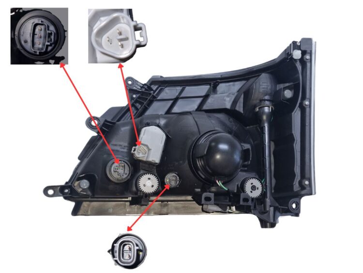 HeadLamp R/H - Electric Adjust - Wide Cab - 300 Series/Dutro (05/19-On) - Image 3