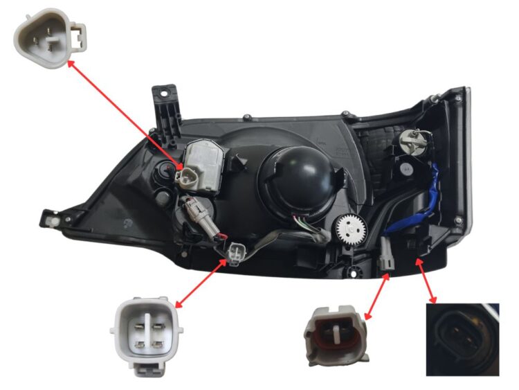 HeadLamp R/H - Electric Adjust - Narrow Cab - 300 Series/Dutro (05/19-On) - Image 3