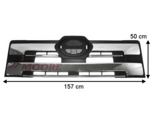 700 SERIES, FS700, FY700, HI700, HINO, Japanese Makes- Grille – Upper – Black With Chrome Inserts – 700 Series (04-18), HI700-093C-0