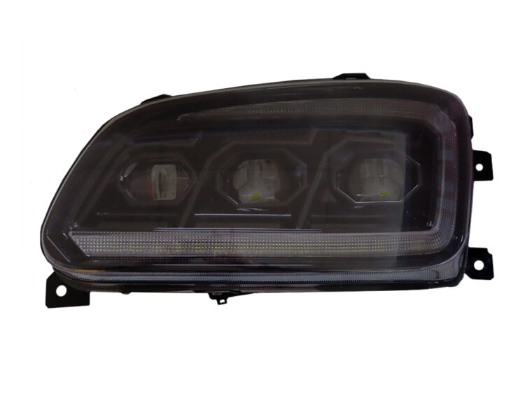 FC, FD, FE, FF, FL, FM, GD, GH, HI93, HINO, Japanese Makes, RANGER PRO- HeadLamp- LH Left Hand (Passengers Side)– LED – Black – With Daytime Running Lamp – Ranger Pro (03-17), HI93-202-H2