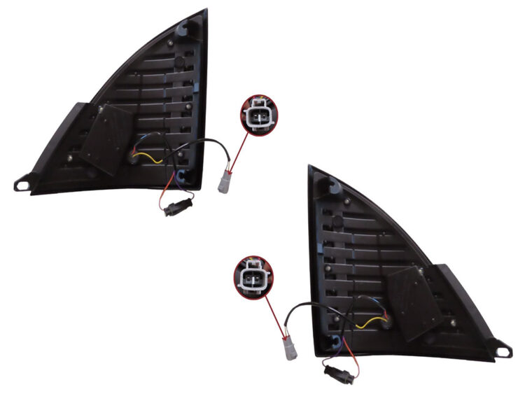 These Flasher Lamps suit both right hand & left hand side of the cab. They are Black LED 2 functions Flashing & Strobing - Hino Ranger Pro (2003-2017).