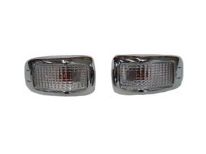 FC, FD, FE, FF, FL, FM, GD, GH, HI93, HINO, Japanese Makes, RANGER PRO- Door Flasher- RH Right Hand (Drivers Side)=LH Left Hand (Passengers Side)– Sold As a Pair – Clear – With Chrome Mould – Ranger Pro (03-17), HI93-240-C0