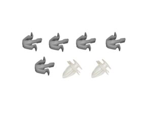 IS85, ISUZU, Japanese Makes, N SERIES, NLR, NLS, NMR, NPR, NPS, NQR- Grille Clip Kit – 5+2 Clips per Kit – NLR/NLS/NMR/NPR/NQR/NPS – N Series (08-On), IS85-093K-A0, 8975816512 x 2 + 8980256980 x 5 / 8982410711K