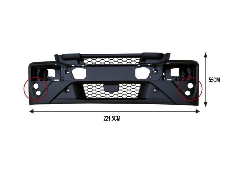 Front Bumper Bar - With Fog & Flasher Holes - High Bar - Eurocargo ML120/ML160/ML180 (16-On) - Image 2