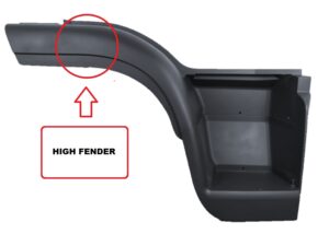 EUROCARGO, European Makes, IV96, IVECO, MEDIUM, TECTOR- Step Panel - RH Right Hand (Drivers Side) – Twin Step – With High Fender – Dark Grey – Medium/Tector, IV96-030-A1, 504054940 / 504039202