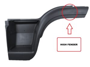 EUROCARGO, European Makes, IV96, IVECO, MEDIUM, TECTOR- Step Panel - LH Left Hand (Passengers Side) – Twin Step – With High Fender – Dark Grey – Medium/Tector, IV96-030-A2, 504054941 / 504039203