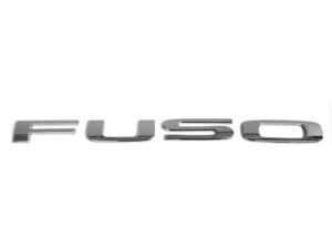 canter, FE73, FE83, FE84, FE85, mitsubishi- Grille Badge FUSO – Chrome – FE7/FE8 (05-11), MB84-093E-B0, MK546617