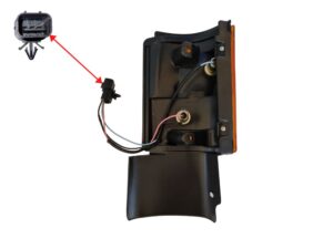 Fighter, FP4, FS4, FV4, Japanese Makes, MB95, MITSUBISHI- Park Lamp/Flasher- RH Right Hand (Drivers Side)– With Square Plug – FS4/FP4/FV4 (84-96), MB96-230-A1, MC844223