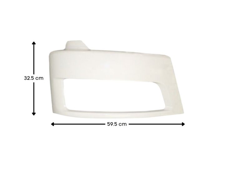 Front Bumper Bar End R/H - With HeadLamp Hole - FM (08-On) - Image 2