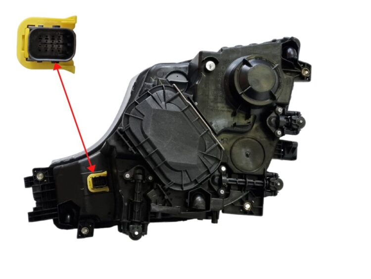 HeadLamp L/H - Manual Adjust - With Round Fog Lamps - Actros M/L Classic/Stream Space (12-20) - Image 2