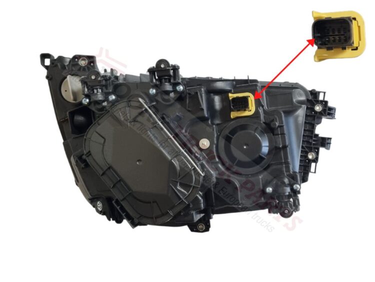HeadLamp L/H - Manual Adjust - With Square Fog Lamps - Actros M/L Classic/Stream Space (12-20) - Image 2