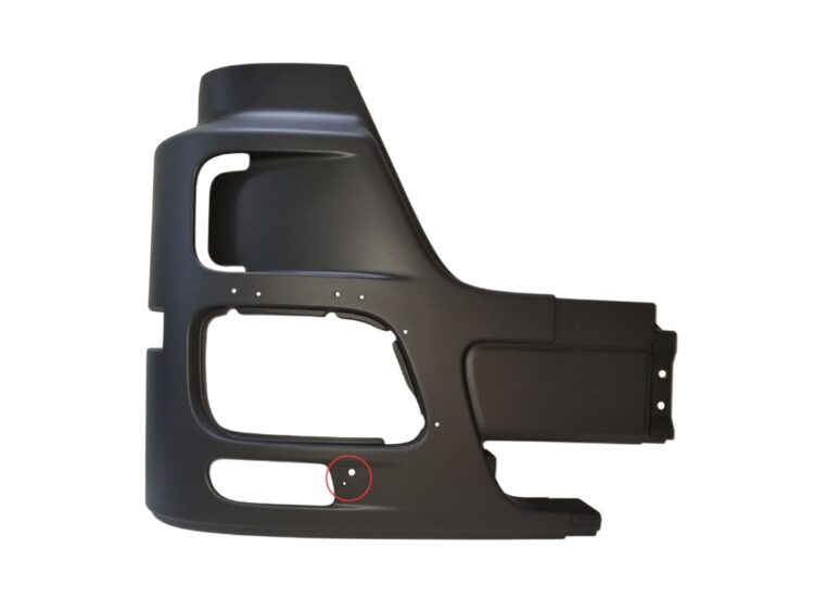 Front Bumper Bar End R/H - With Fog Lamp Hole - 2 Adjustment Holes - Actros Mega Space MP2 (03-08) - Image 2