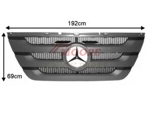 ACTROS, European Makes, MD99, Megaspace, MERCEDES, MP3- Grille Assembly – With Mesh – Actros MegaSpace MP3 (08-16), MD99-093-0, 9437501518