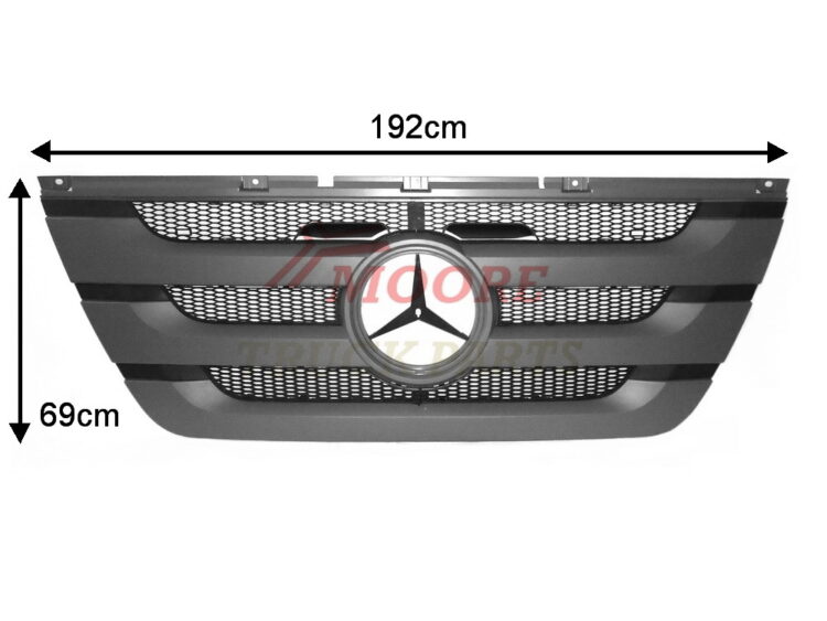 ACTROS, European Makes, MD99, Megaspace, MERCEDES, MP3- Grille Assembly – With Mesh – Actros MegaSpace MP3 (08-16), MD99-093-0, 9437501518