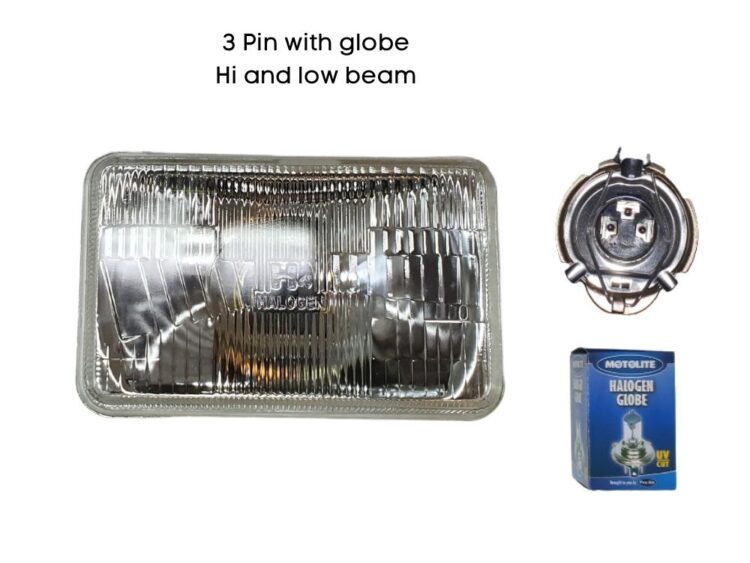 HeadLamp - Outer - Square - 3 Pin - T4000/Ford Trader (89-00) - Image 3