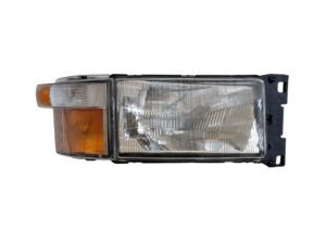 European Makes, P Series, R Series, SCANIA, SN93- HeadLamp - RH Right Hand (Drivers Side) – Rectangle – With Flasher – P/R Series (97-04), SN93-200-A1, 1732510 / 1446588 / 1431256 / 1EG007150101+1387155 / 1349784