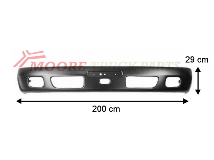 DUTRO, DYNA, HINO, Japanese Makes, TOYOTA, TY69, TY69, XZU4, XZU4- Front Bumper Bar – Steel – Wide Cab – XZU4 (00-11), TY69-000-0, 5210137920 / 5210137215A0
