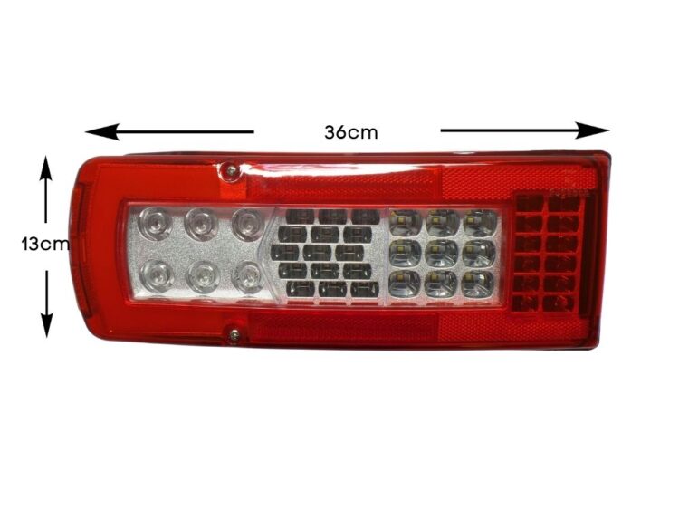 Tail Lamp L/H - LED - With License Plate Lamp - Short - Suits FM Rigid Trucks - FH/FM (02-07) - Image 3