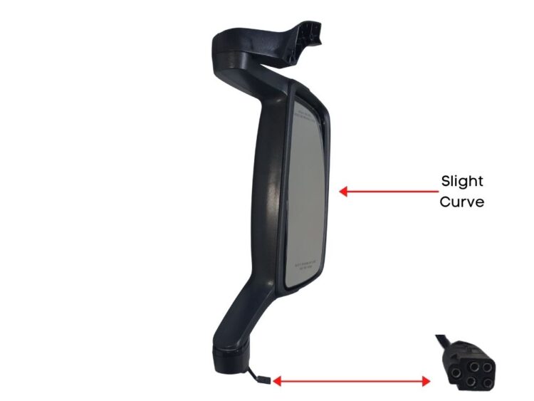 Mirror Head R/H  - Curved - Without Spotter - FH/FM (02-07) - Image 2
