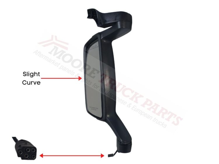 Mirror Head L/H - Curved - Without Spotter - FH/FM (02-07) - Image 2