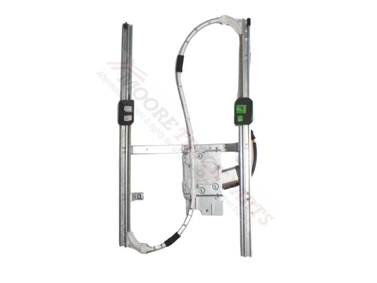 European Makes, FE, FL, VOLVO, VV93- Door Window Regulator- RH Right Hand (Drivers Side)– Electric – With Motor – FE/FL (06-13), VV93-040Z-E1, 5010301994 / 7422189861 / 7482497194 / 7484561621 / 20557554 / 22189861 / 82497194 / 84561621 / 1400754 / 1400756 / 1705699 / 1707357 / 1714810 / 171485